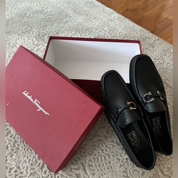 Salvatore Ferragamo | Shoes | Color Nero Pebble Calf | Poshmark